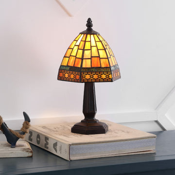 Carter Tiffany Style 12" LED Table Lamp - JONATHAN Y